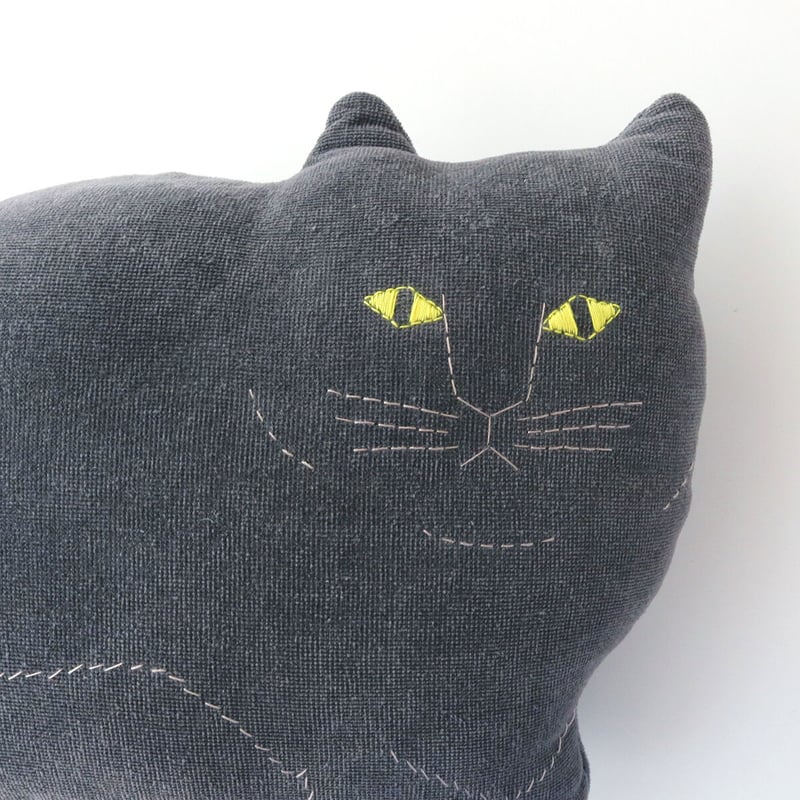 黒ネコのクッション ネロ&ペロ Black Cat Cushion Nero&Pero | 黒ネコのクッション ネロ&ペロ Black Cat Cushion Nero&Pero |