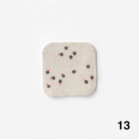 泥染リネンコースター [No.12〜No.22]　Linen Coasters