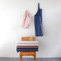 MUDDY WORKSプリント生地　[Rubber band check]　オーガニックオックス　50cm