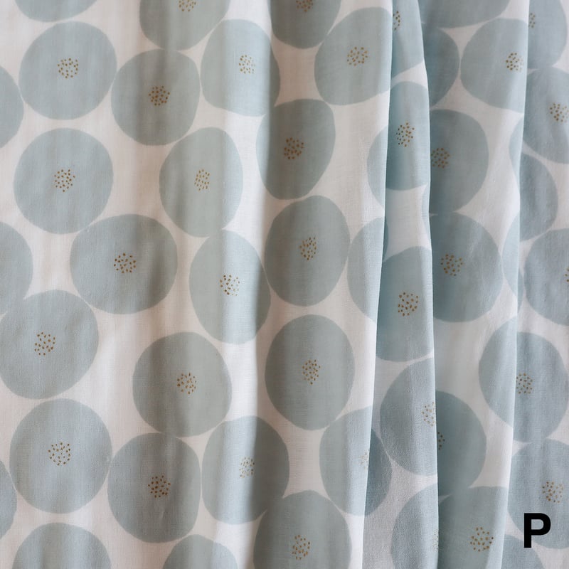 MUDDY WORKS プリント生地 [ミニあんパン ラメ] ダブルガーゼ 50cm |