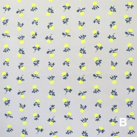 MUDDY WORKSプリント生地　[ミニローズ]　オーガニックオックス　50cm
