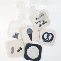 泥染リネンコースター [No.34〜No.42]　Linen Coaster
