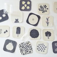 泥染リネンコースター [No.1〜No.11] 　Linen Coasters