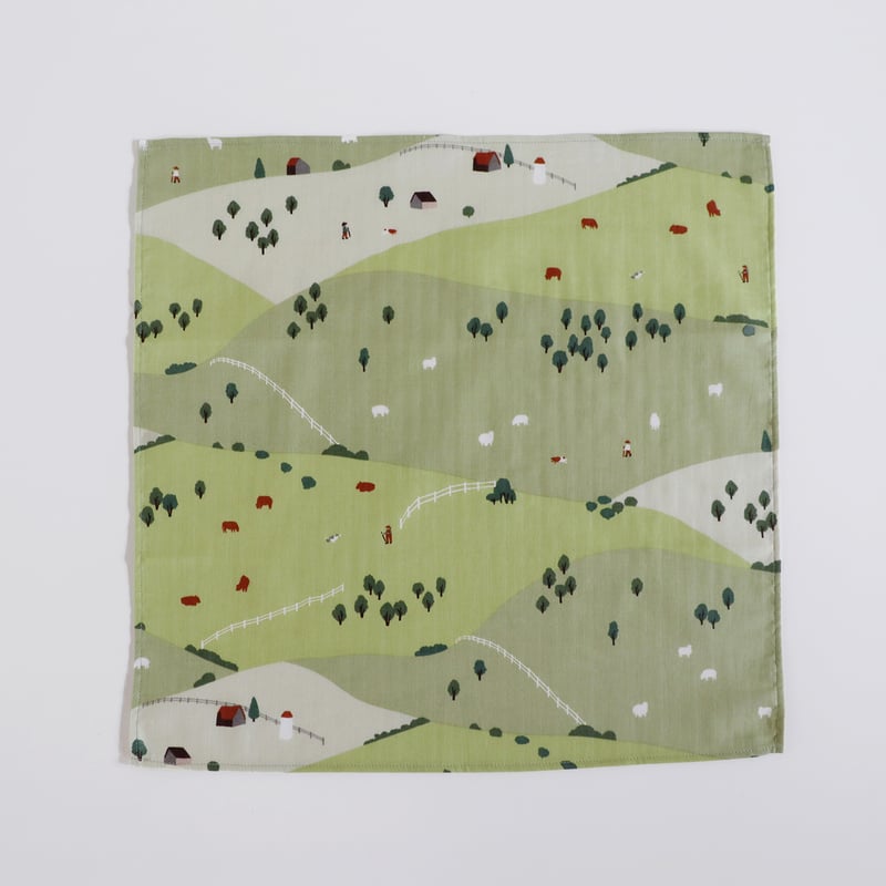 ダブルガーゼのハンカチ Farm | Tomotake Online Store
