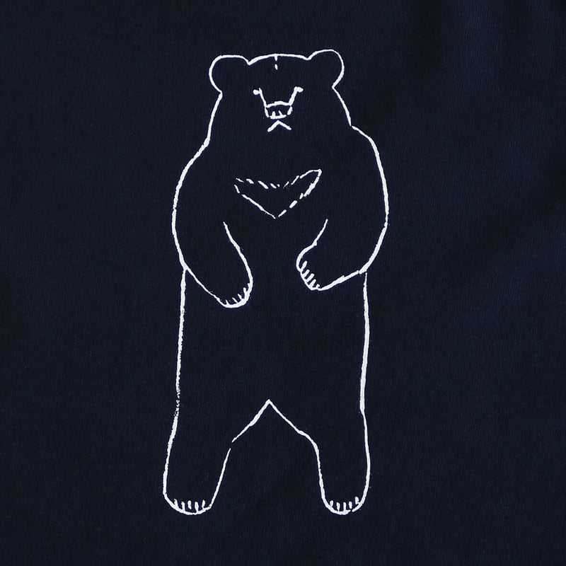 クマを描きました。 クマ出没キケンTシャツ メンズ | ユキヨシ衣料｜楽しいTシャツ