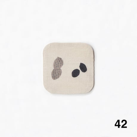 泥染リネンコースター [No.34〜No.42]　Linen Coaster