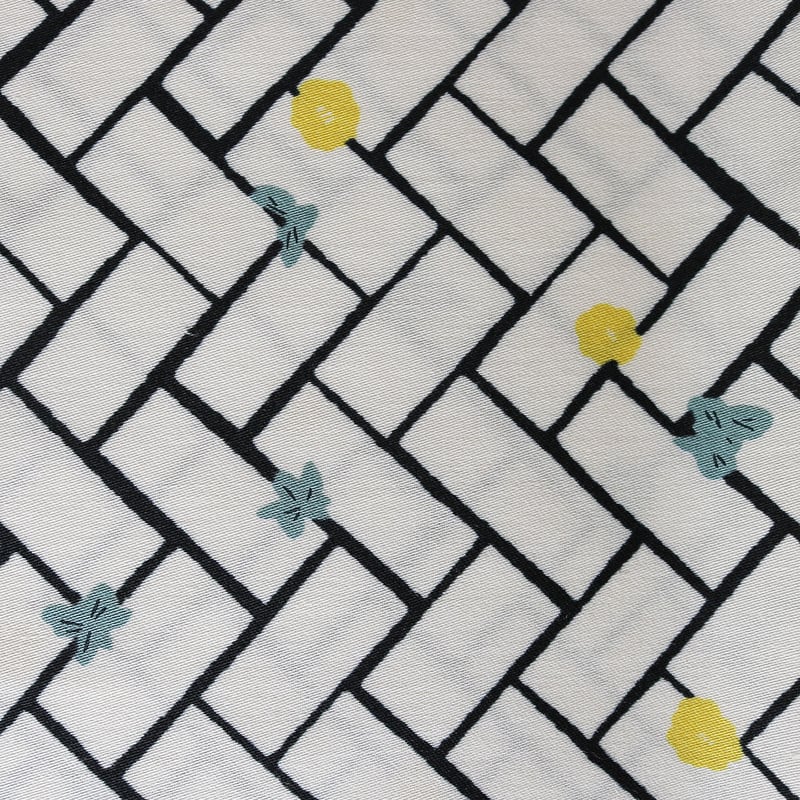 MUDDY WORKS プリント生地 [Bricks] 綿サテン 50cm | Tomot