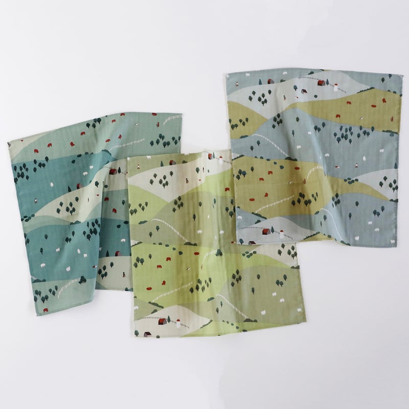 ダブルガーゼのハンカチ Farm | Tomotake Online Store