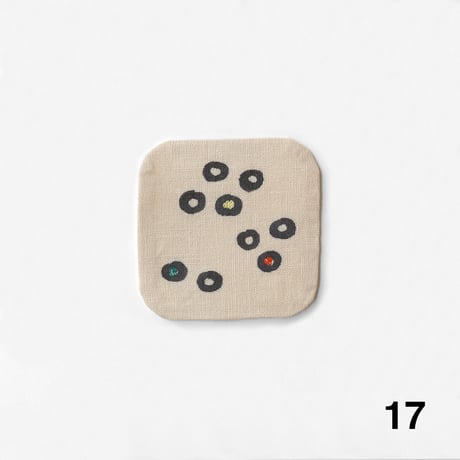 泥染リネンコースター [No.12〜No.22]　Linen Coasters