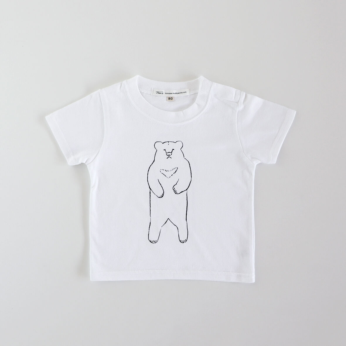 美品　Sensounico t.b Tシャツ ホワイト　 クマ　カットソー 美品 Sensounico t.b Tシャツ ホワイト クマ カットソー Tシャツ