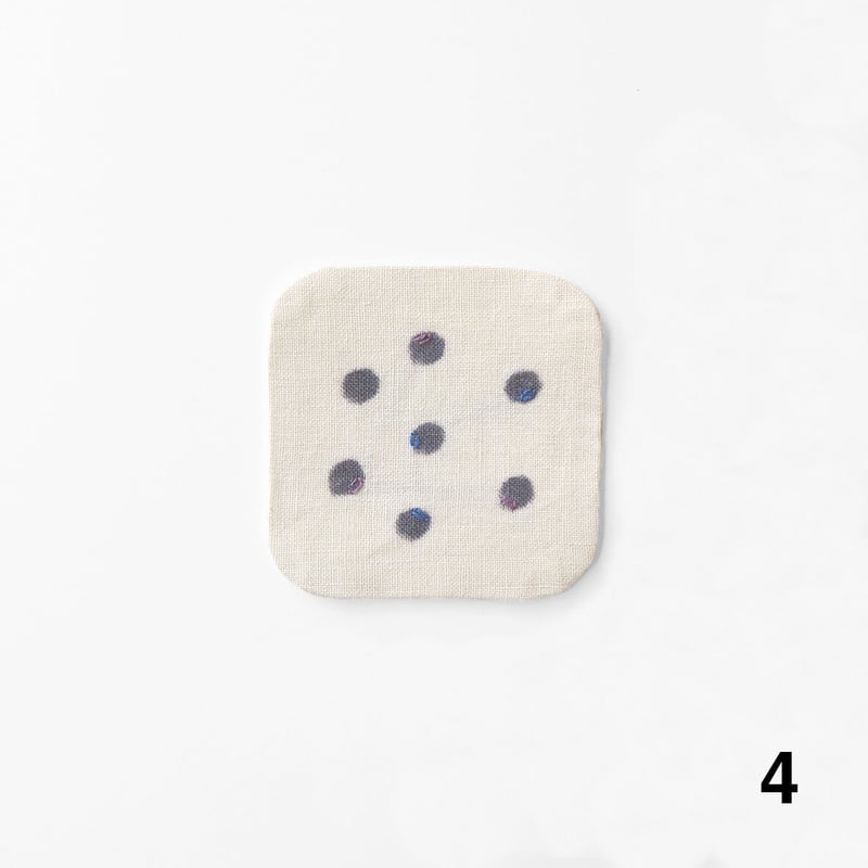 泥染リネンコースター [No.1〜No.11] Linen Coasters | Tomot