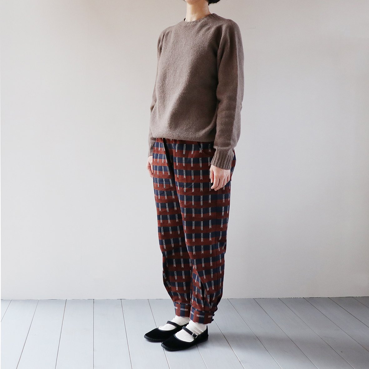 はまっ子 MUDDY WORKSプリント生地 [Ladder] オーガニックオックス 50cm