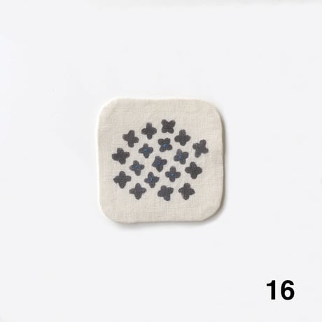 泥染リネンコースター [No.12〜No.22]　Linen Coasters