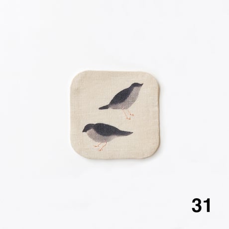泥染リネンコースター [No.23〜No.33]　Linen Coasters