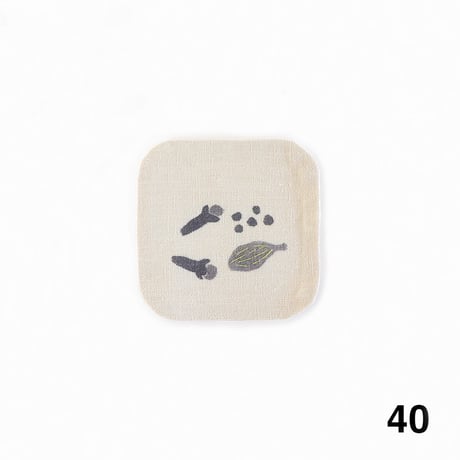 泥染リネンコースター [No.34〜No.42]　Linen Coaster