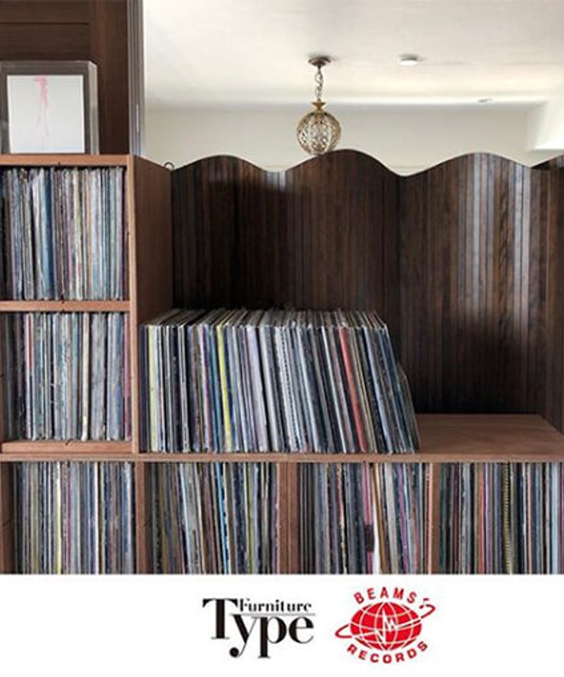 GRIFUレコードシェルフ レコードコレクションラック 幅37cm×奥行39cm レコード約250枚収納