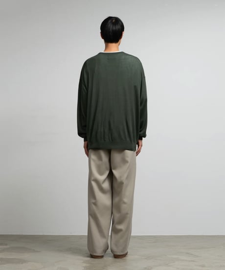 Graphpaper _ High Gauge L/S Oversized Crew Neck Knit