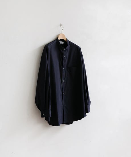 Graphpaper _ High Count Band Collar Round Cut Oversized Shirt