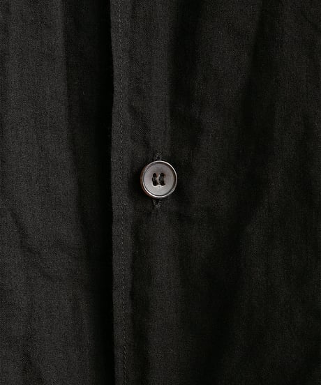 COMOLI _ KHADI コットン 半袖オープンカラーシャツ
