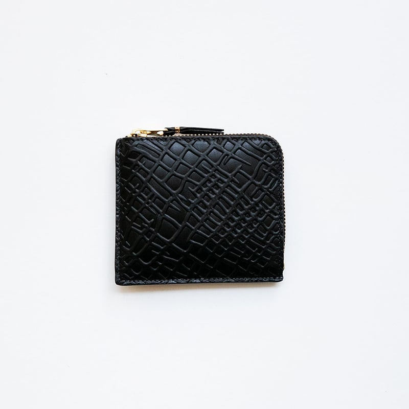 Comme des top garcons embossed wallet