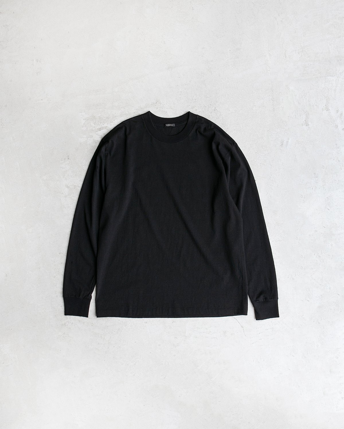 【値下中】【美品】COMOLI 25SS コットンジャージ長袖Tシャツ 3 黒 COMOLI / コットンジャージ長袖Tシャツ (BLACK) - TROUPE ONLINE