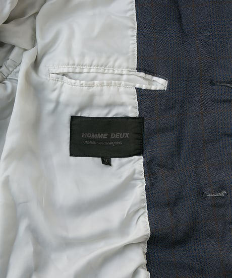 COMME des GARÇONS HOMME DEUX _ Garment Dye Glen Check Jacket