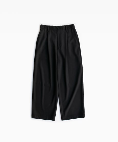 Graphpaper _ Techno Wool Nylon Wide Tapered Trousers ( Black )
