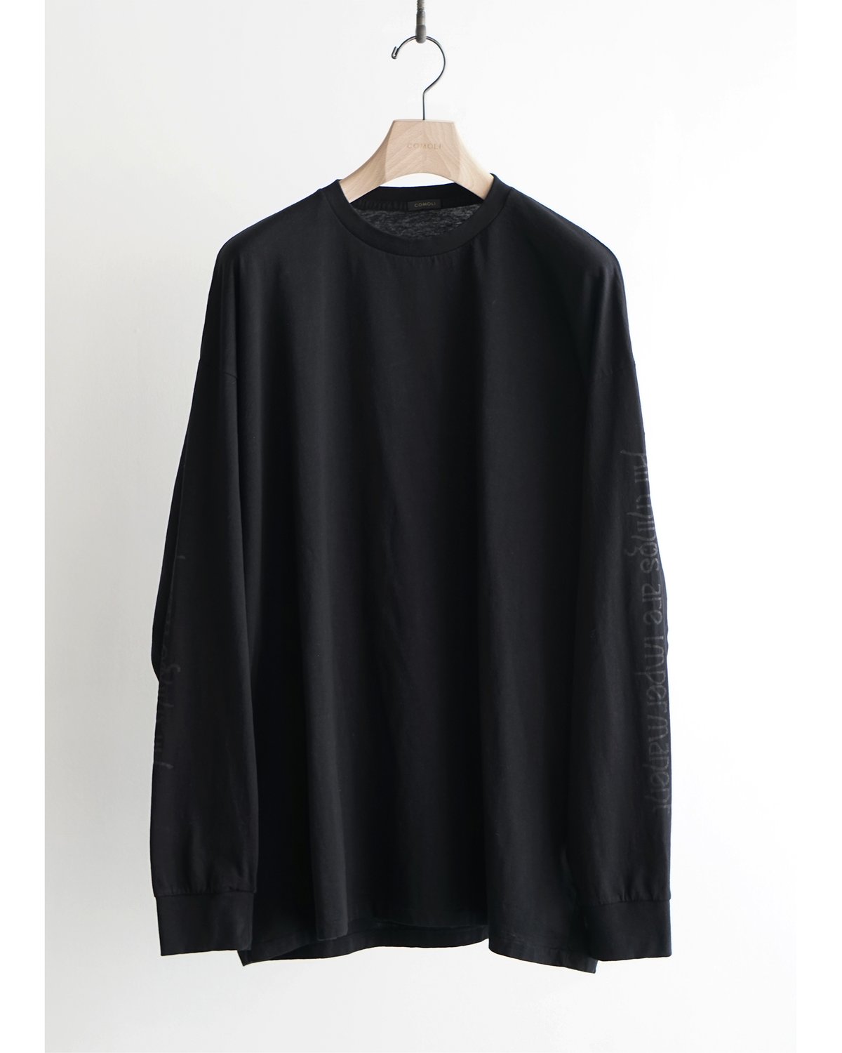 COMOLI _ コットンカシミヤ 長袖Tシャツ | Tronica