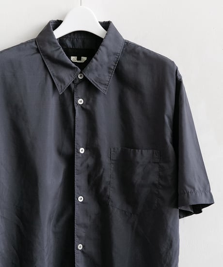 COMME des GARÇONS HOMME DEUX _ エステルブロード 製品加工 半袖シャツ ( Gray )