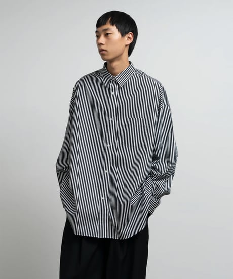 Graphpaper _ High Count Regular Collar Round Cut Oversized Shirt
