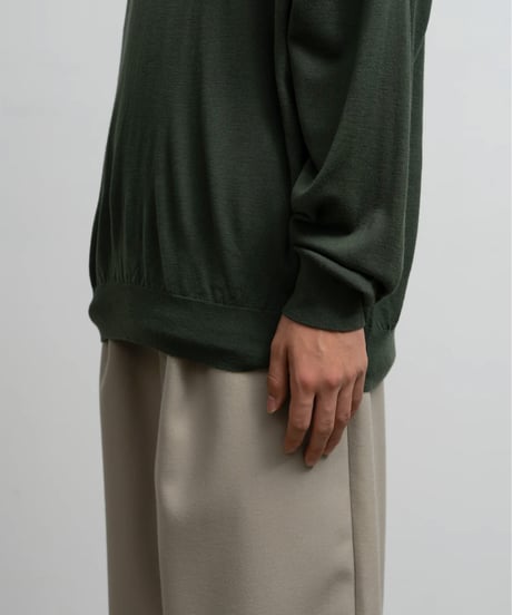 Graphpaper _ High Gauge L/S Oversized Crew Neck Knit