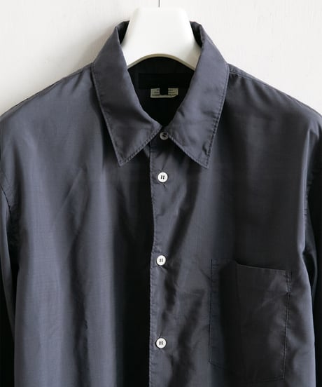 COMME des GARÇONS HOMME DEUX _ エステルブロード 製品後加工 ロングスリーブシャツ ( Gray )
