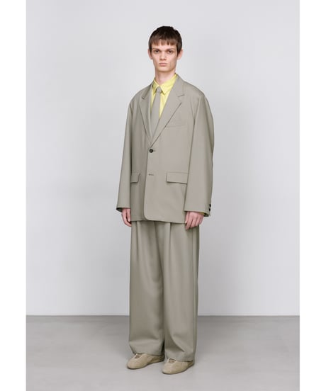 Graphpaper _ Techno Wool Nylon Wide Tapered Trousers ( Grege )