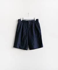 COMME des GARÇONS HOMME DEUX _ 製品後加工 エステルメッシュ タックショートパンツ ( Navy )
