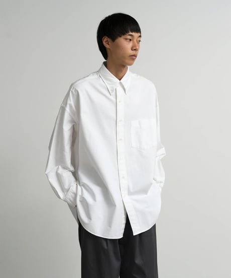 Graphpaper _ Oxford Oversized B.D Shirt ( WHITE )