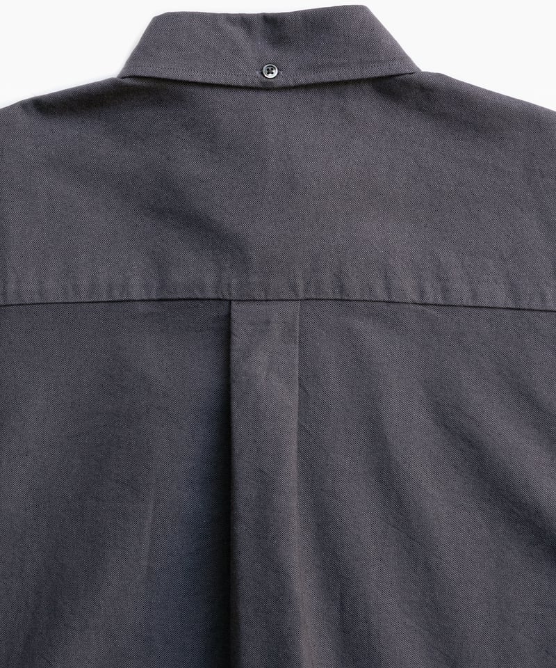 Oxford Oversized B.D Shirt　GRAY Graphpaper | Men | Oxford L/S Oversized B.D Shirt | Gray - Stripe