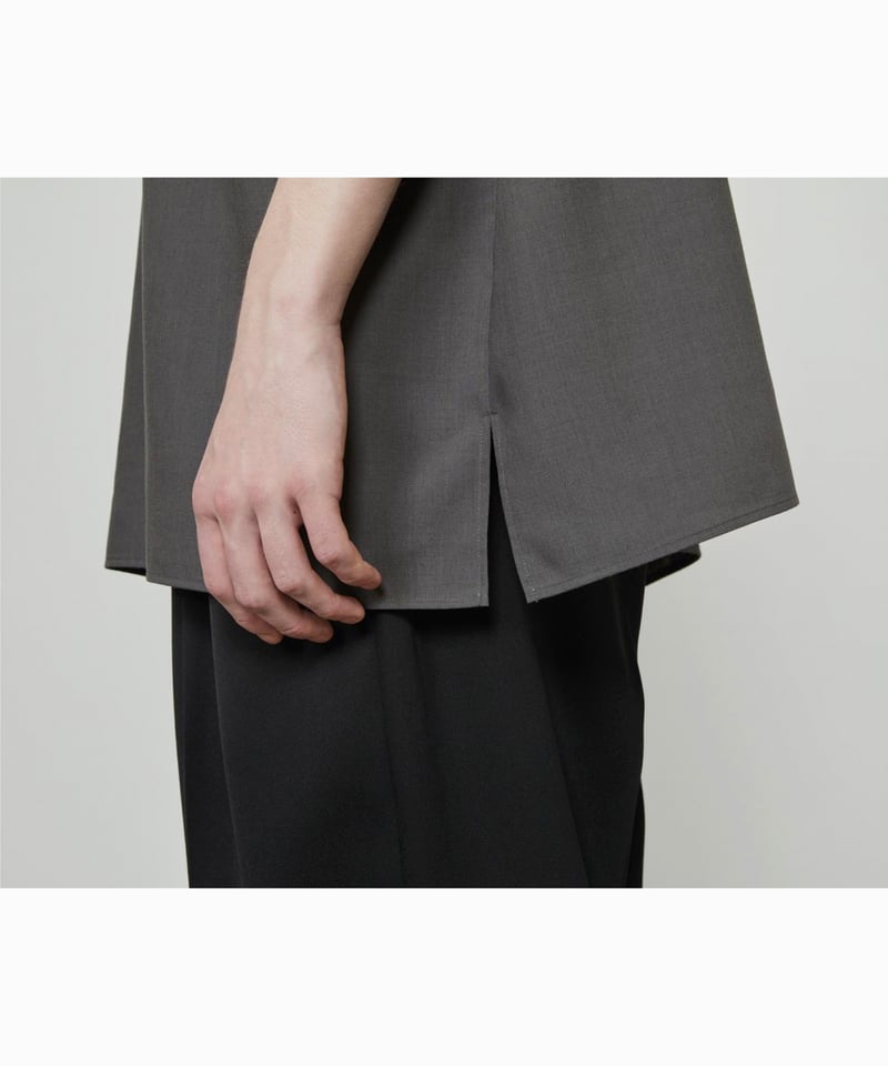 THE RERACS _ THE SIDE ZIP PULLOVER SHIRT SHORT THE RERACS _ THE SIDE ZIP PULLOVER SHIRT SHORT