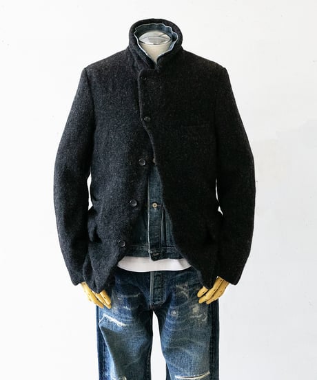 COMME des GARÇONS HOMME DEUX _ Wool Fulling Tweed Stripe Jacket