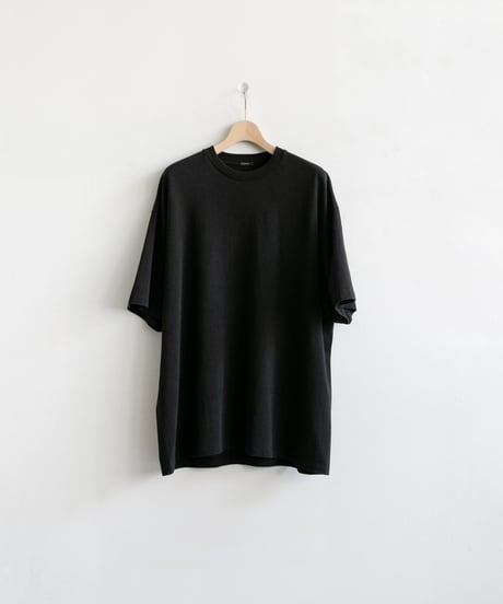 COMOLI _ コットンジャージ半袖シャツ ( Black )