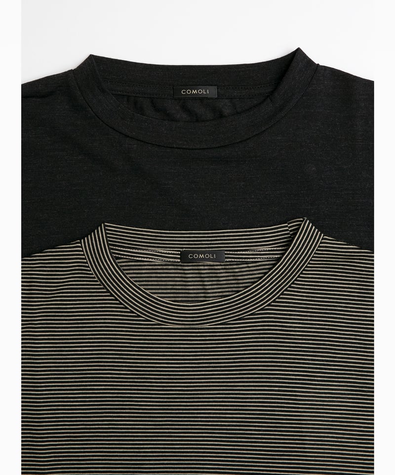 C O M O L I _ サマーウール 半袖Tシャツ ( Charcoal ) | Tronica C O M O L I _ サマーウール 半袖Tシャツ ( Charcoal ) | Tronica