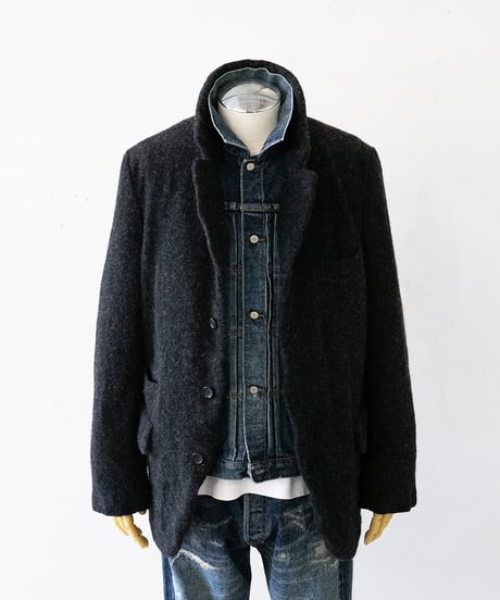 COMME des GARÇONS HOMME DEUX _ Wool Fulling Tweed Stripe Jacket