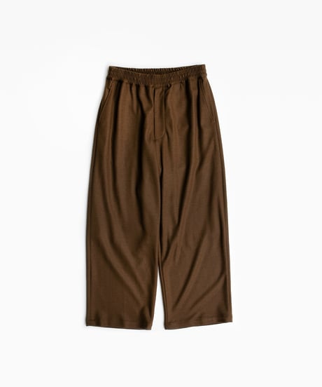 Graphpaper _ Wool Smooth Flannel Easy Wide Pants ( Brown )