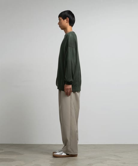 Graphpaper _ High Gauge L/S Oversized Crew Neck Knit