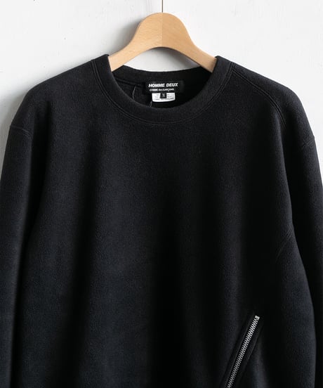 COMME des GARÇONS HOMME DEUX _ Asymmetry Zip Fleece Sweatshirt