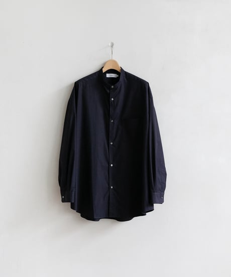 Graphpaper _ High Count Band Collar Round Cut Oversized Shirt