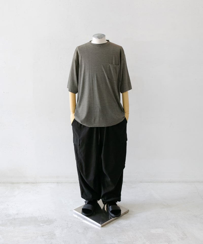 C O M O L I _ サマーウール 半袖Tシャツ ( Border ) | Tronica C O M O L I _ サマーウール 半袖Tシャツ ( Border ) | Tronica
