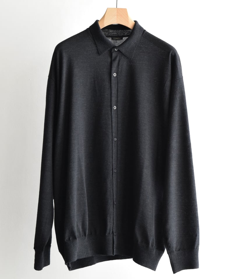 comoli 24AW ウール　襟付きカーディガン COMOLI ウール 衿付きカーディガン | Less Higashikawa