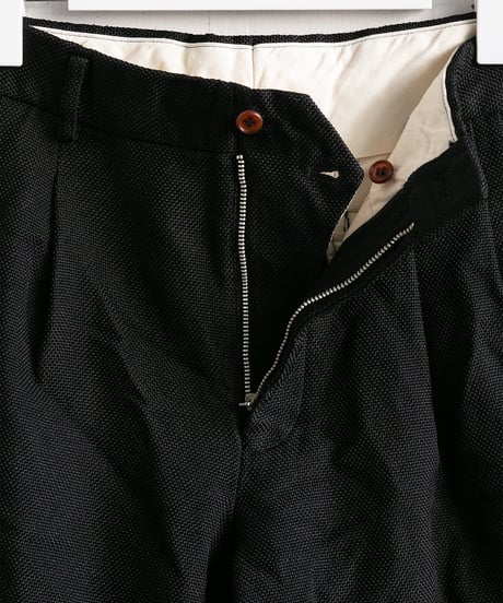 COMME des GARÇONS HOMME DEUX _ 製品後加工 エステルメッシュ タックショートパンツ ( Black )