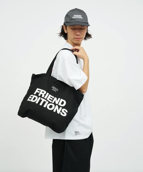 FRIEND EDITIONS × FreshService _ FRIEND EDITIONS CANVAS ZIP TOTE BAG