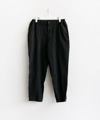 COMME des GARÇONS HOMME DEUX _ 製品後加工 エステル加工糸サージパンツ ( Black )